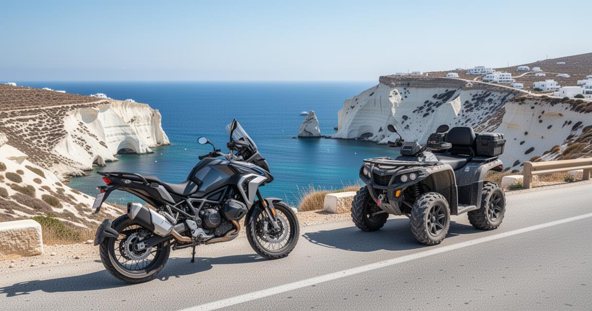 Où louer une moto ou un quad à Milos ? Guide complet des meilleures agences de location – Milos tourisme
